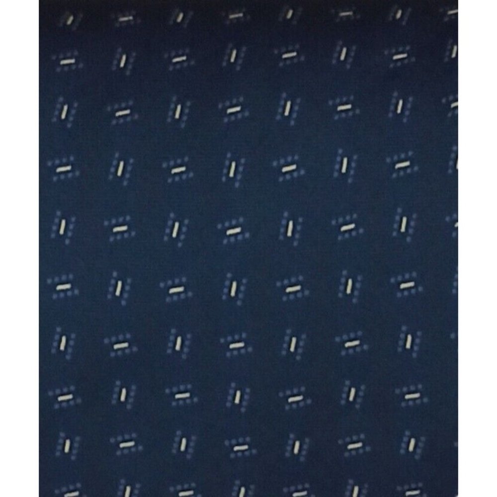 POLO BY RALPH LAUREN Blue Geometric Silk Tie HANDMADE USA 60"/ 4" EC - Picture 4 of 7